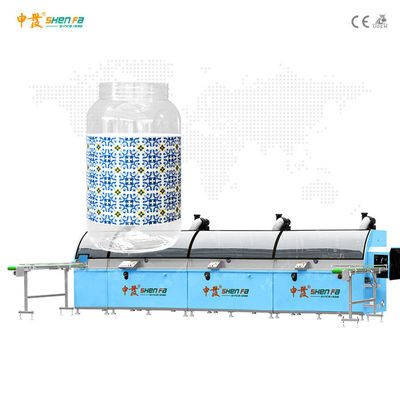 UV αποξηραντική μηχανή εκτύπωσης οθόνης χρωμάτων 1-3 αυτόματη για το μπουκάλι γαλονιού