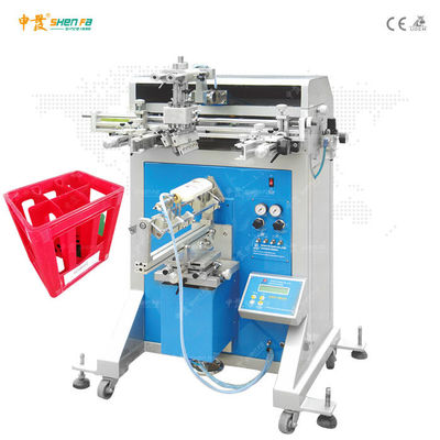 CE 350x250mm ημι αυτόματη μηχανή εκτύπωσης οθόνης για το πλαστικό κλουβί